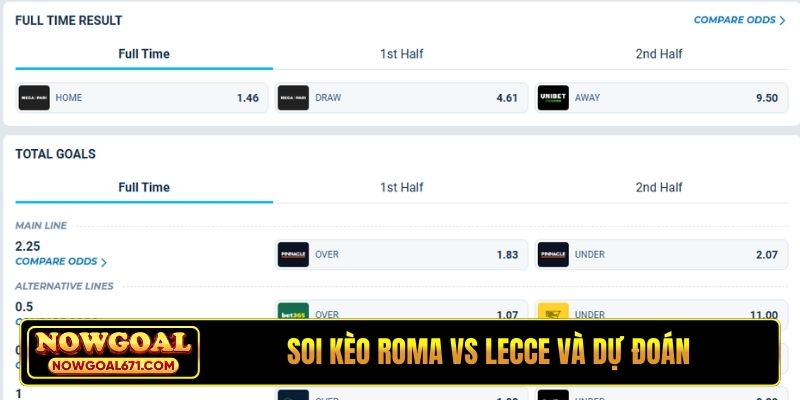 Soi kèo Roma vs Lecce và dự đoán